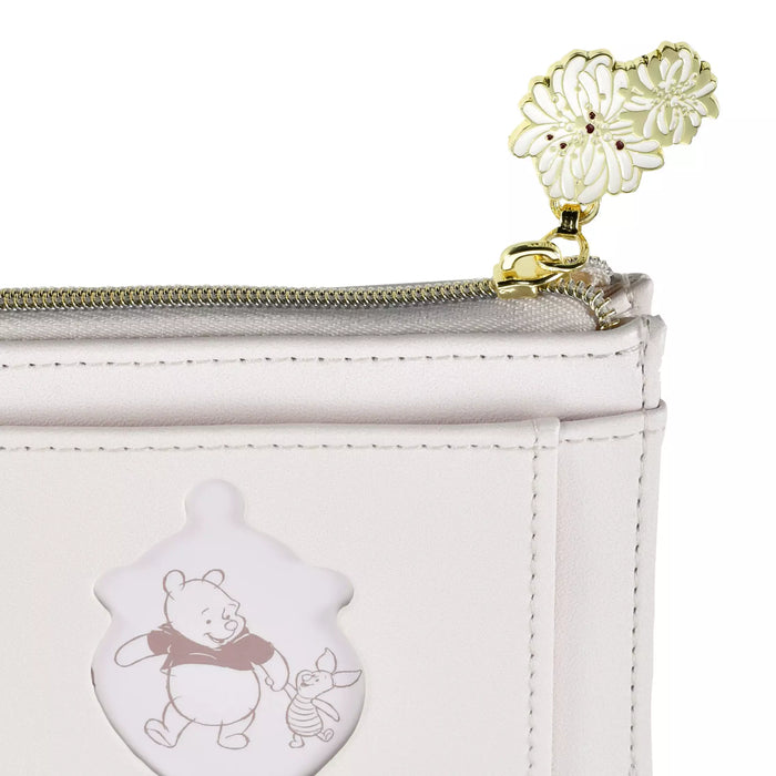 JDS - [PAUL & JOE La Papeterie] Winnie the Pooh & Piglet commuter pass case with drawstring pouch, chrysanthemum (Release Date: Feb 25, 2025)