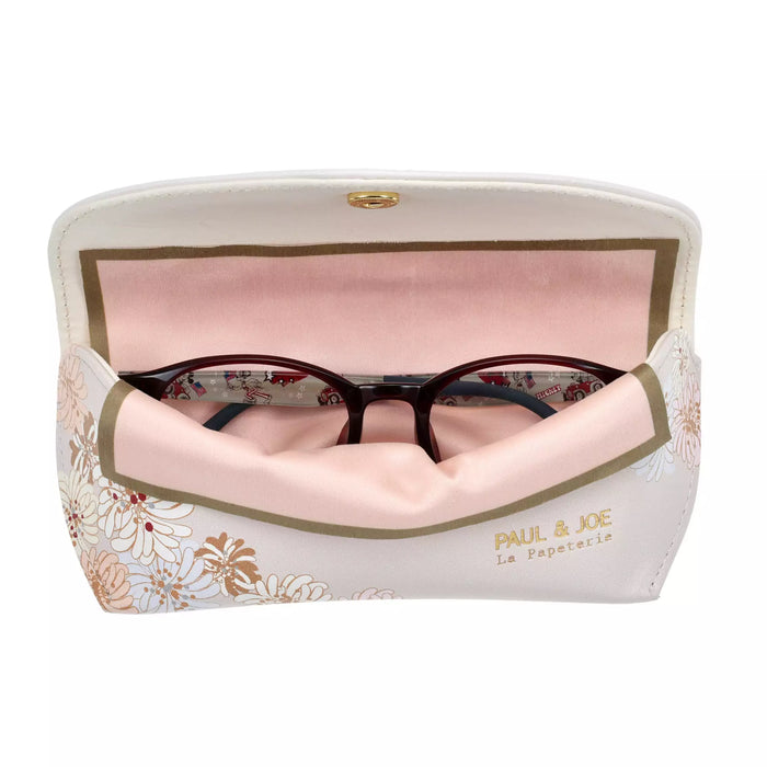 JDS - [PAUL & JOE La Papeterie] Pooh & Friends Glasses Case and Cleaning Cloth Set with Drawstring Bag, Chrysanthemum (Release Date: Feb 25, 2025)