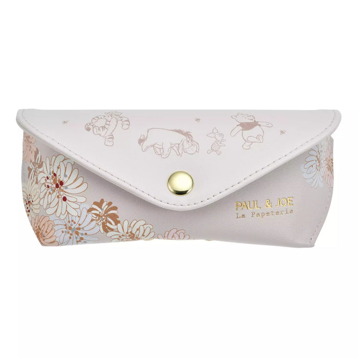 JDS - [PAUL & JOE La Papeterie] Pooh & Friends Glasses Case and Cleaning Cloth Set with Drawstring Bag, Chrysanthemum (Release Date: Feb 25, 2025)