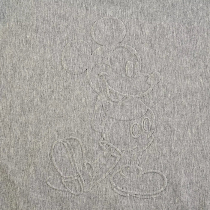 JDS - Magical Label x Mickey Mouse Embossed Standing Pose Grey Long Sleeve Sweatshirt for Adults (Release Date: Feb 25, 2025)