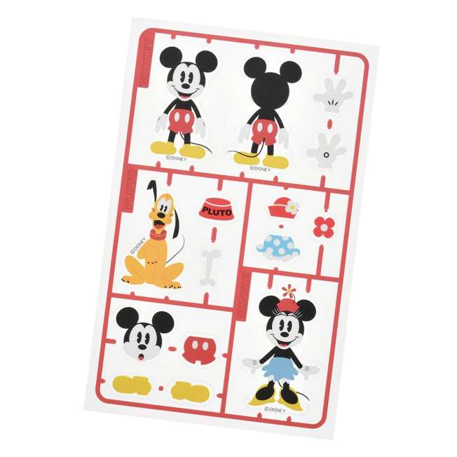 JDS - Sticker Collection x Mickey, Minnie, Pluto "Plastic Model Style" Stickers