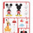 JDS - Sticker Collection x Mickey, Minnie, Pluto "Plastic Model Style" Stickers