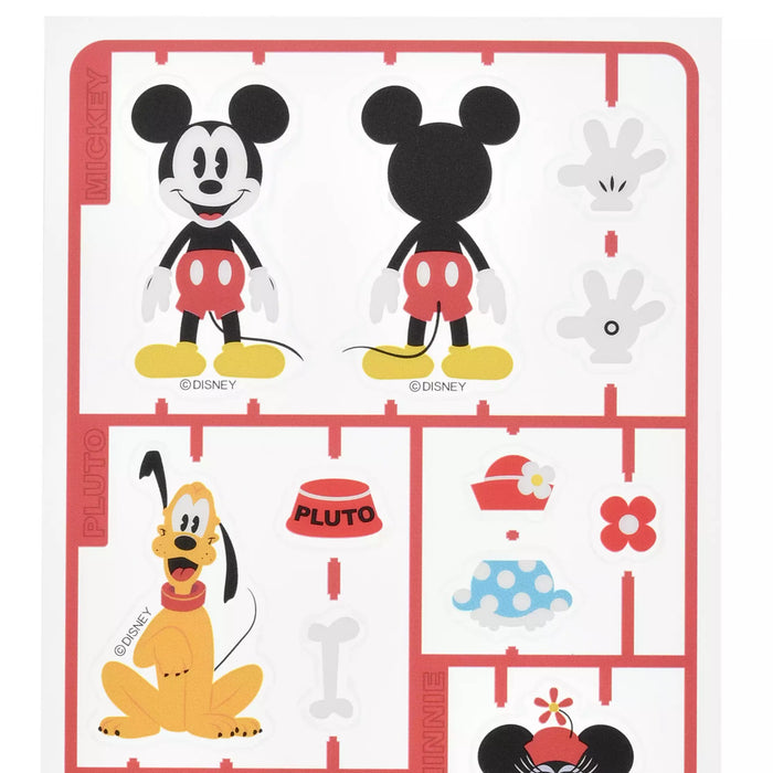 JDS - Sticker Collection x Mickey, Minnie, Pluto "Plastic Model Style" Stickers