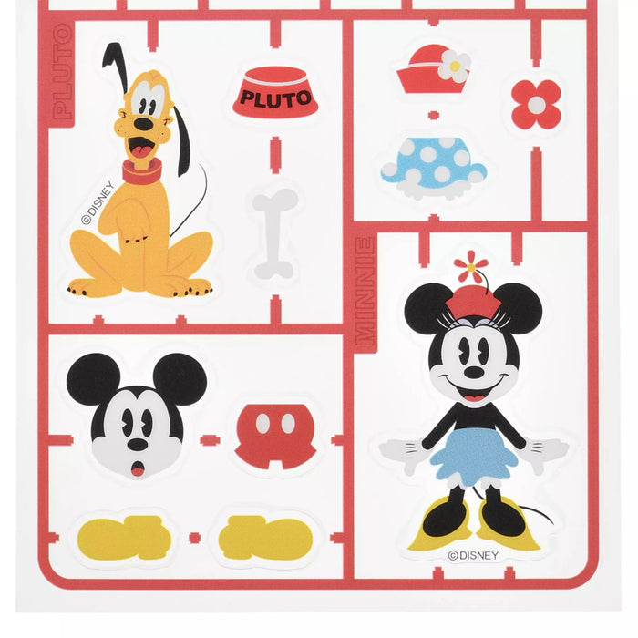 JDS - Sticker Collection x Mickey, Minnie, Pluto "Plastic Model Style" Stickers