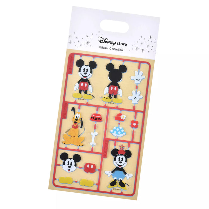 JDS - Sticker Collection x Mickey, Minnie, Pluto "Plastic Model Style" Stickers