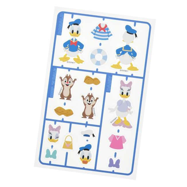 JDS - Sticker Collection x Donald, Daisy, Chip & Dale "Plastic Model Style" Stickers