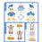 JDS - Sticker Collection x Donald, Daisy, Chip & Dale "Plastic Model Style" Stickers