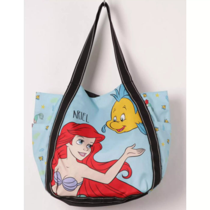 Japan Exclusive - The Little Mermaid Ariel & Flounder Balloon Tote Bag