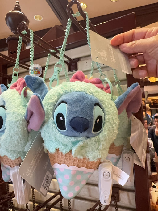 HKDL - 2026 Ice Cream Cone x Stitch Plush Keychain