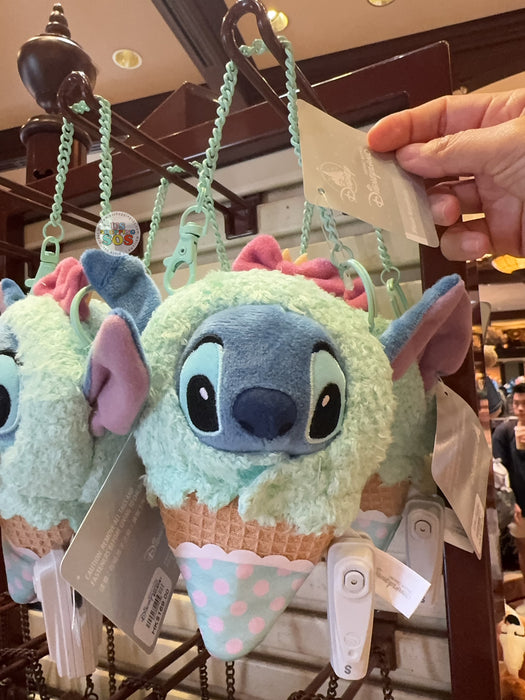 HKDL - 2026 Ice Cream Cone x Stitch Plush Keychain