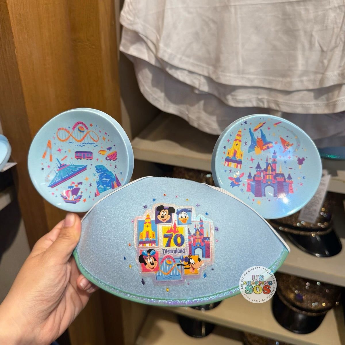 DLR - Disneyland 70th Celebration - Mickey & Friends Ear Hat  display picture 2