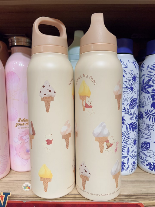 HKDL - Winnie the Pooh & Ice Cream All Over Print Water Bottle