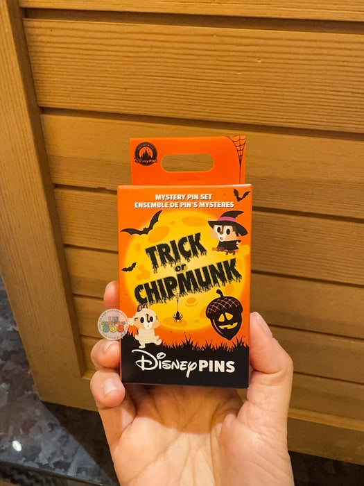 HKDL - 2026 Disney Halloween - Chip 'n Dale ''Trick or Chipmunk Mystery Pin Set