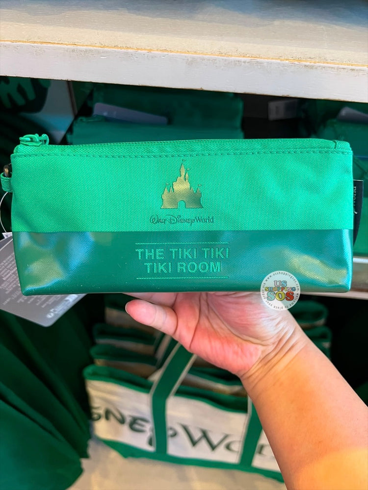 DLR/WDW - Logo Mania 2026 The Tiki Tiki Tiki Room - Emerald Green Park Logo Pen Case