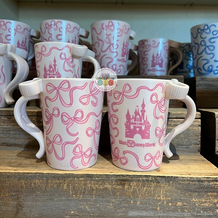 DLR/WDW - Starbucks Castle & Ribbon Park Logo Pink Ceramic Mug