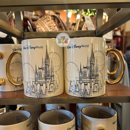 DLR/WDW - Walt Disney World Cinderella Castle Golden Handle Ceramic Mug