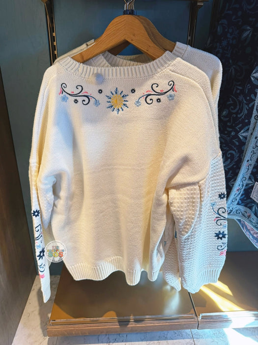 DLP - 2026 World of Frozen x Elsa & Anna Embroidered Sweater for Adults