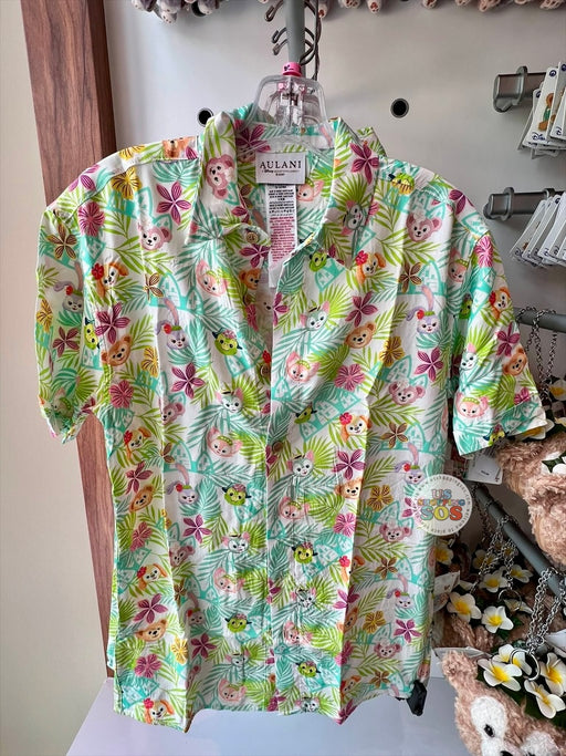 DLR/WDW - Aulani Duffy and Friends Summer Time 2026 - All-Over-Print Button-Up Shirt (Adult)