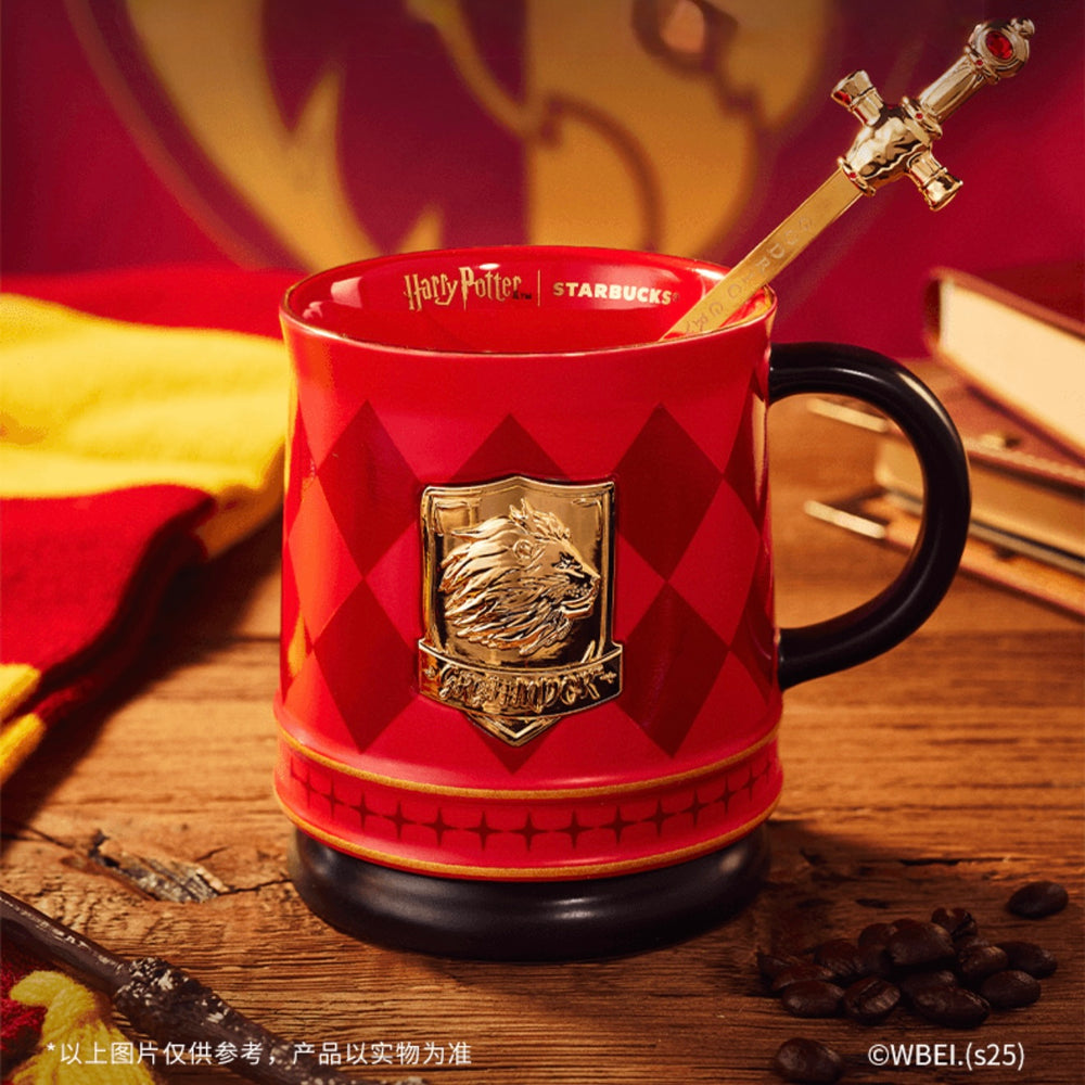 Starbucks China - Harry Potter x Starbucks - Gryffindor Color Changing Ceramic Mug with Coaster 365ml