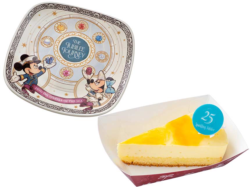 TDR - Tokyo DisneySea 25th Anniversary "The Jubilee Journey" x Mickey & Minnie Mouse Souvenir Dessert Plate (Release Date: May 25, 2026)