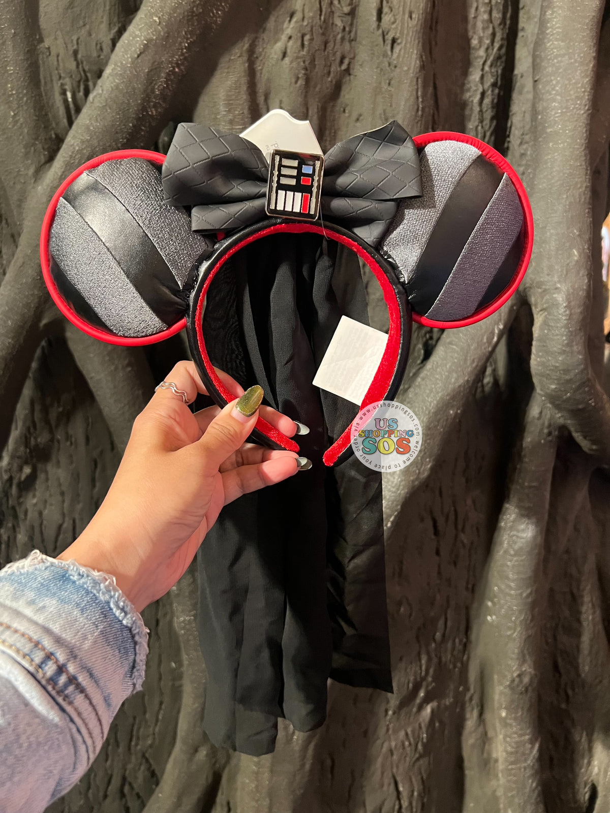 Black and Red Minnie Ear Headband Darth Vader