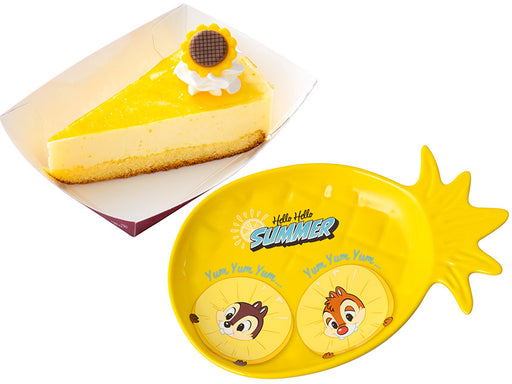 TDR - 2026 Mickey & Friends "Hello Hello Summer!!" Collection x Chip & Dale "Pineapple" Shaped Souvenir Plate (Release Date: Jun 11, 2026)