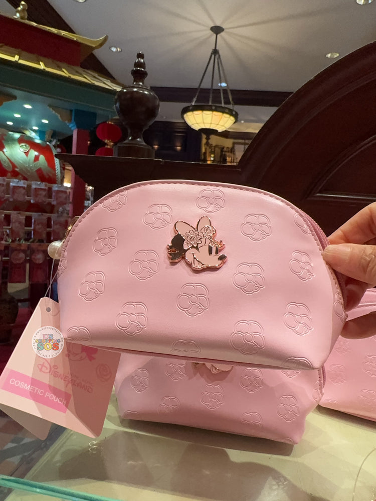 HKDL - 2026 Minnie Mouse Cherry Blossom Sakura Collection x Cosmetic Pouch