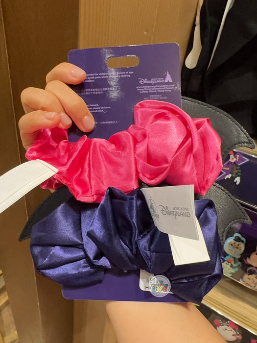 HKDL - 2026 Disney Halloween - Mickey and Friends Spooky Rock Band Collection x Wickies Bat Wings Hair Scrunchies Set of 2