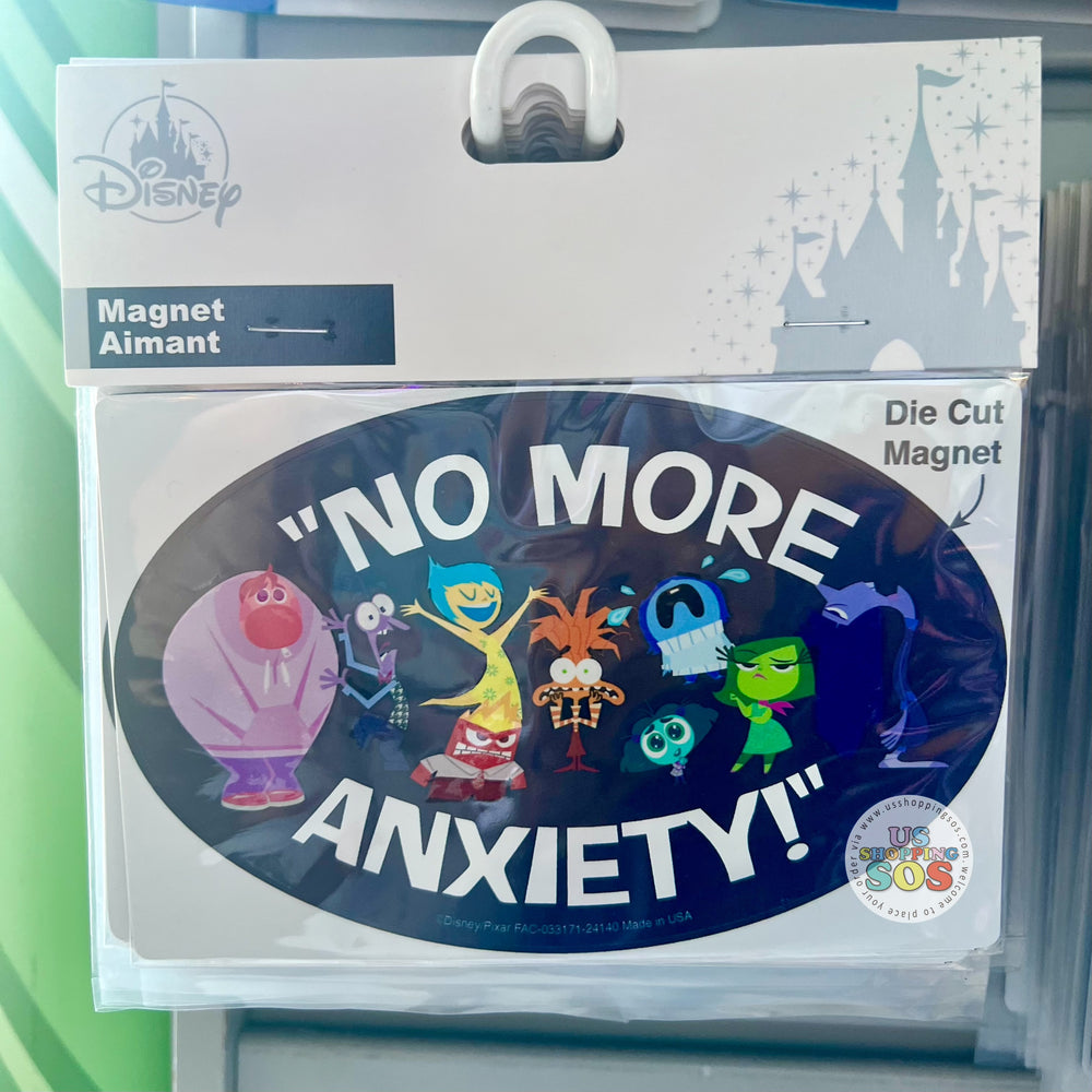 DLR/WDW - Inside Out 2 - All Characters “No More Anxiety!” Die-Cut Magnet