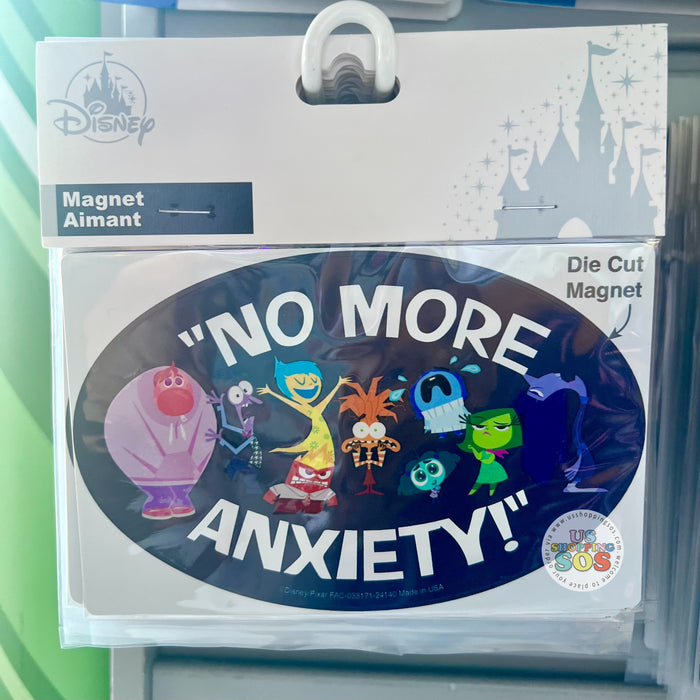 DLR/WDW - Inside Out 2 - All Characters “No More Anxiety!” Die-Cut Magnet