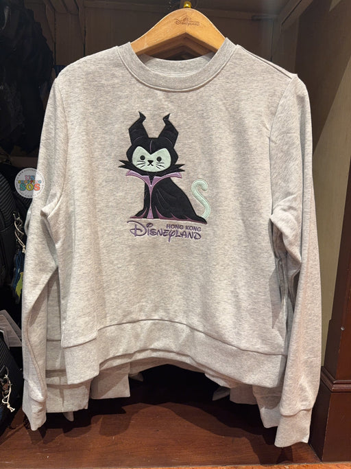 HKDL - 2026 Disney Halloween - Disney Villians x Maleficent Cat with "Hong Kong Disneyland"Wordings Pullover Sweatshirt (Adults)