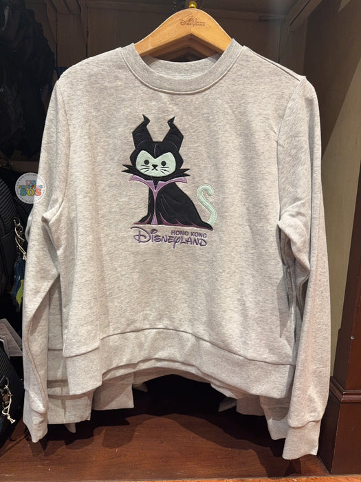 HKDL - 2026 Disney Halloween - Disney Villians x Maleficent Cat with "Hong Kong Disneyland"Wordings Pullover Sweatshirt (Adults)