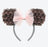 TDR - Minnie Mouse Ruffle ‘Black & Brown’ Ears Headband (Release Date: Apr 17, 2025)