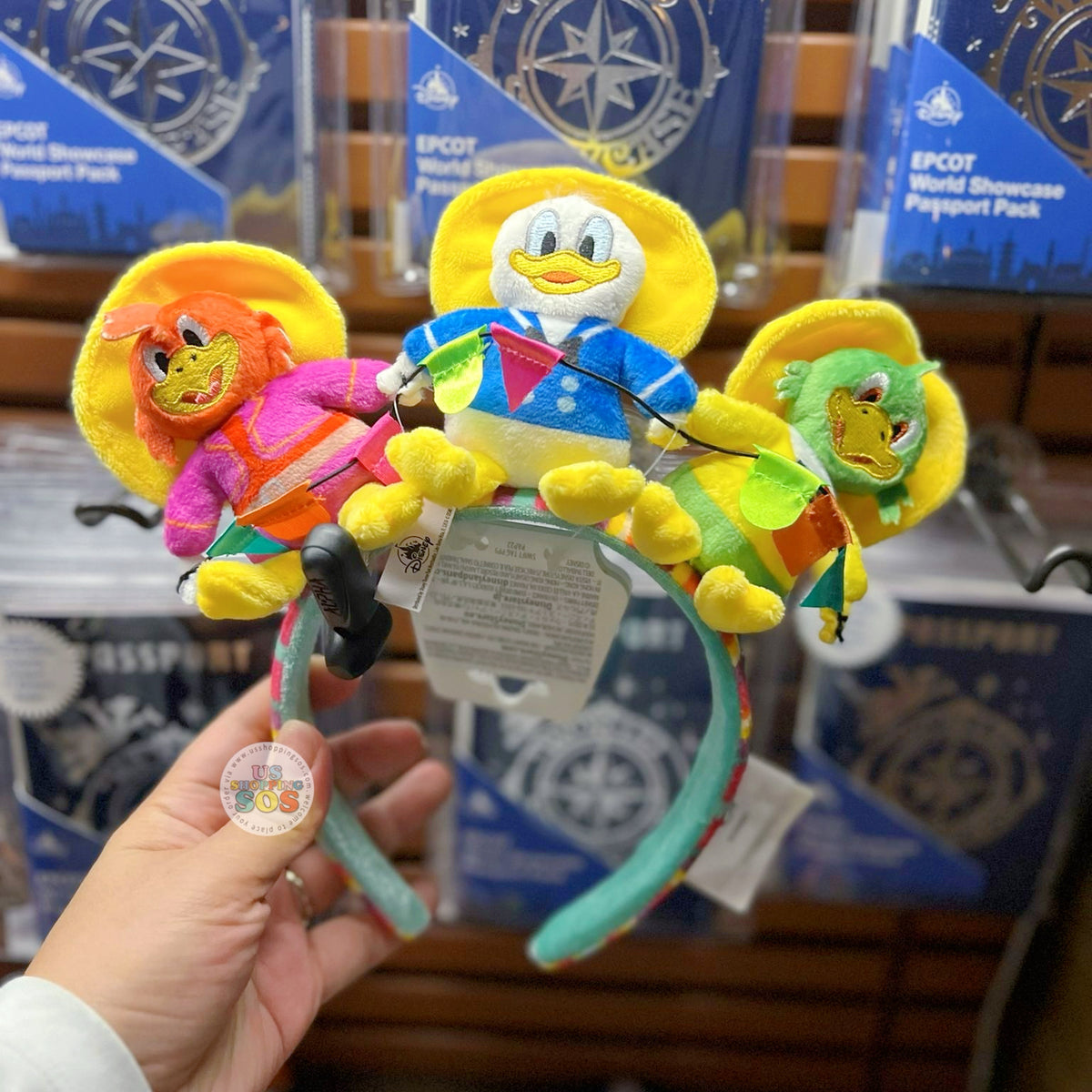 DONALD DUK Epcot Exklusiv1993 35cm 帽子なし DLR/WDW - Epcot World Showcase Mexico 2026 - Donald Duck, Jose