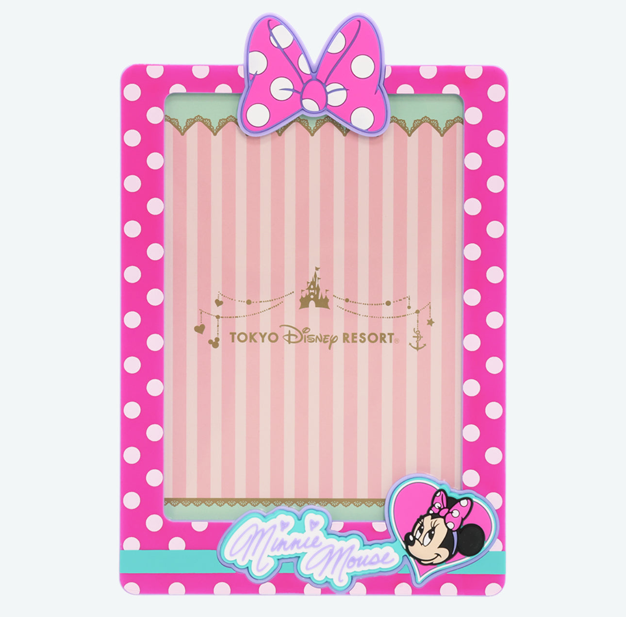 TDR - Minnie Mouse Rolka Dot Ribbon Design x Photo/Picture Frame Stand