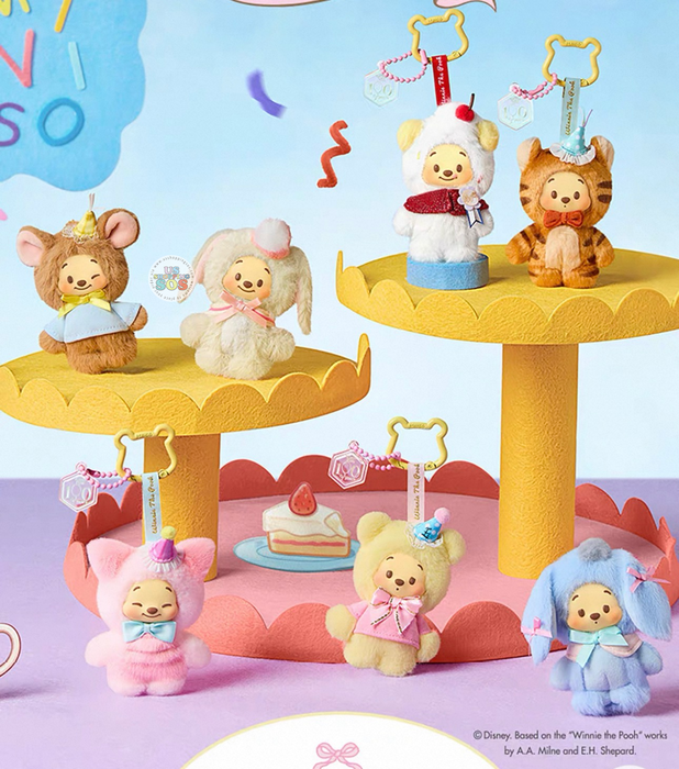 MINISO - Disney Winnie the Pooh 100 Years Anniversary Mini Friends Vinyl Plush Keychain Series Mystery Blind Box (Release Date: Aug 14, 2026)