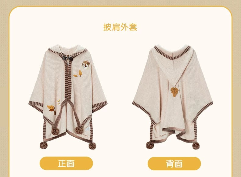 SHDL - Chip & Dale Autumn Forest Collection x Chip Ponchos Coat for Adults (Release Date: Sept 12, 2025)