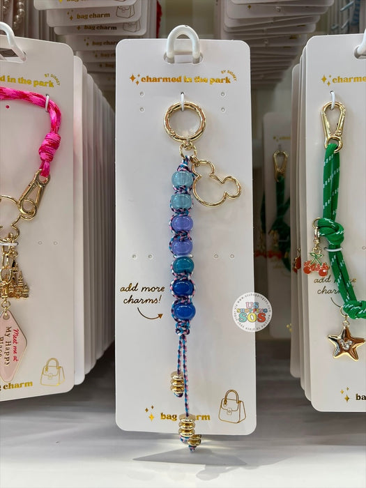 DLR/WDW - Charmed in the Park - Blue Tones Bead Bag Charm