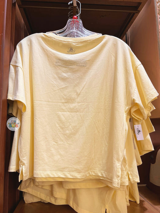 DLR/WDW - Disney Girly Collection x Minnie Mouse ‘More Park Days’ Yellow Cropped T Shirt (Adult)