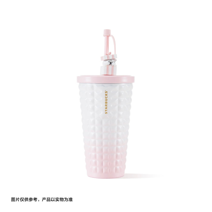 STARBUCKS 2020 Holiday 16 oz Pink Champagne Bubble Hot Cold Tumbler Travel  Mug Cup 