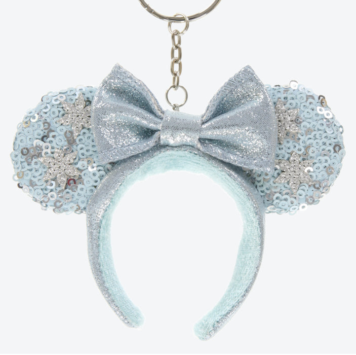 TDR - Fantasy Springs Anna & Elsa Frozen Journey Collection x Elsa Sequin Ear Headband Keychain