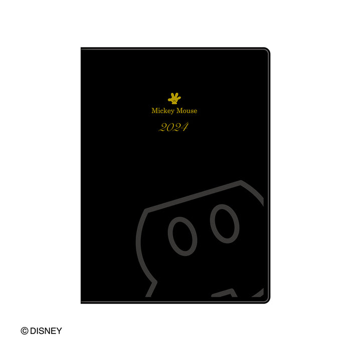 Japan Exclusive - Schedule Book & Calendar 2024 Collection x Mickey Mouse Navy Color B6 Weekly Schedule Book