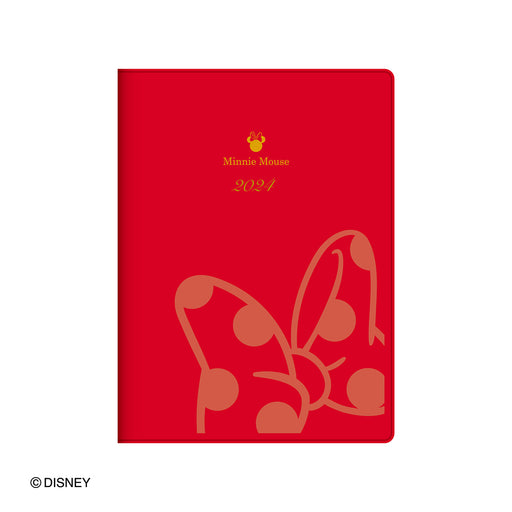 Japan Exclusive - Schedule Book & Calendar 2024 Collection x Minnie Mouse Red Color B6 Weekly Schedule Book