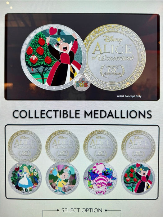 DLR - Color Collectible Medallions 2026 - Alice in Wonderland 75th Anniversary
