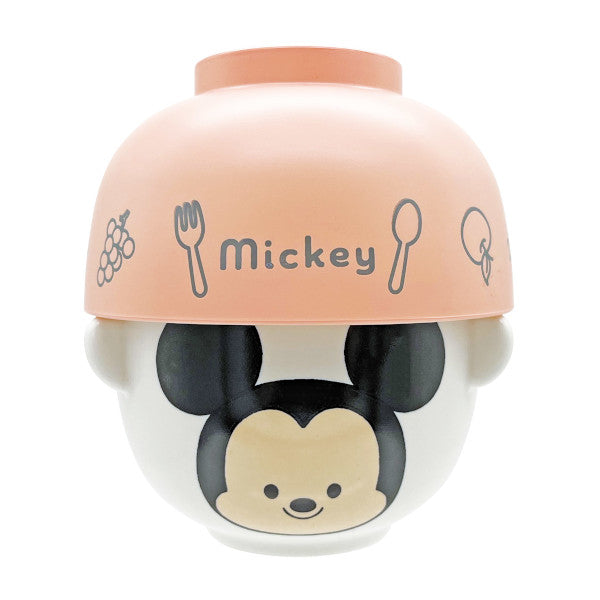 Japan Exclusive - Mickey Mouse "Yururun" Rice & Soup Bowls Set