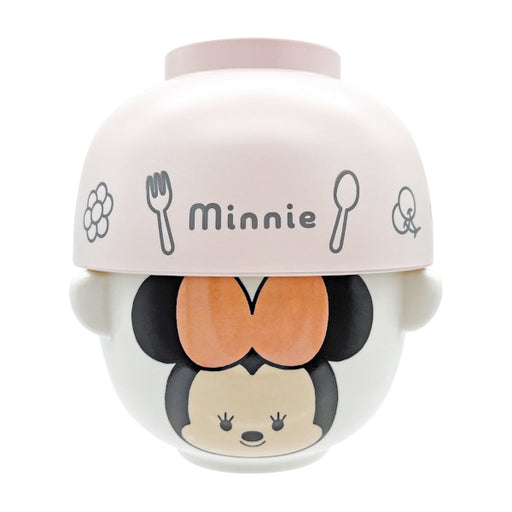 Japan Exclusive - Minnie Mouse "Yururun" Rice & Soup Bowls Set