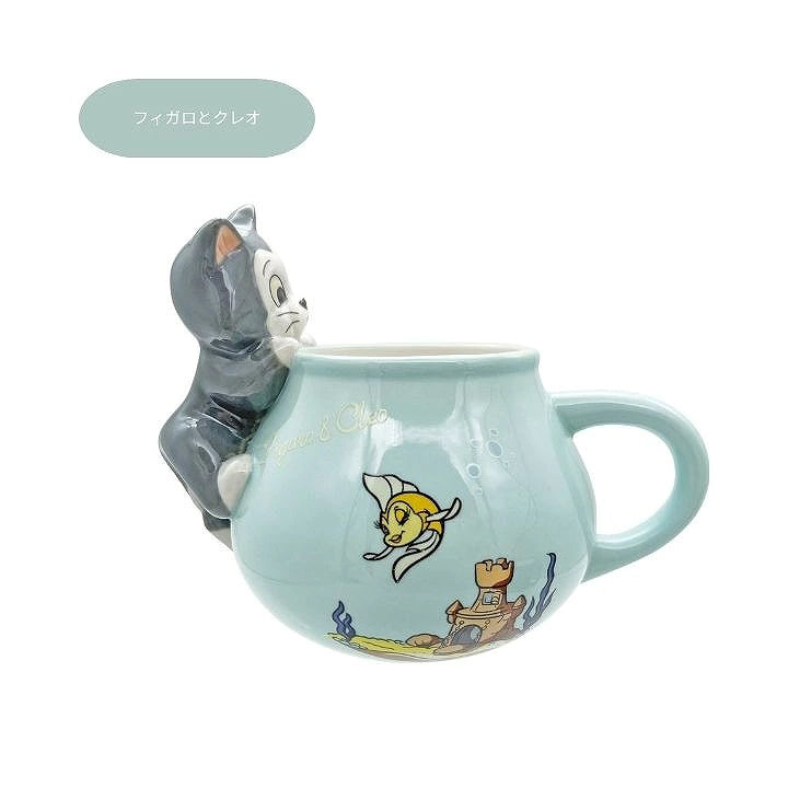 Japan Exclusive - 2026 Figaro & Cleo Goldfish Bowl Mug 340 ml