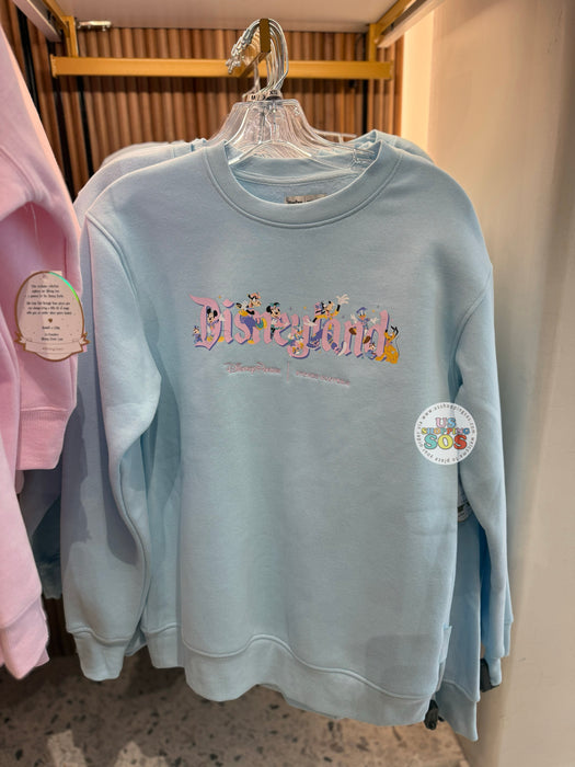 DLR - Stoney Clover Lane - Disneyland Mickey & Friends Baby Blue Pullover (Adult)