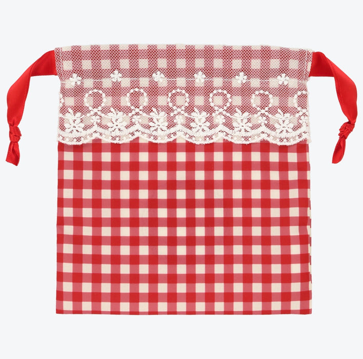 TDR - 2026 Minnie Mouse "Picking Berries & Red Checkered Design" x Drawstring Bag (Release Date: Oct 8, 2026)