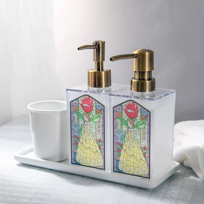 Japan Exclusive - Disney Princess Stained Glass Style Liquid Dispenser x Belle (Release Date: Jan 13, 2026)